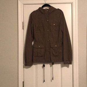 Medium-Weight Military Jacket in Army Green